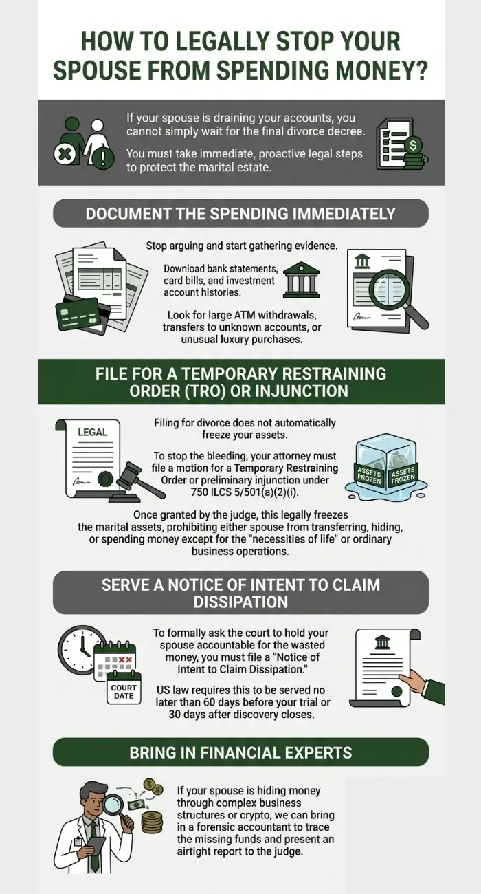 How To Legally Stop Your Spouse From Spending Money